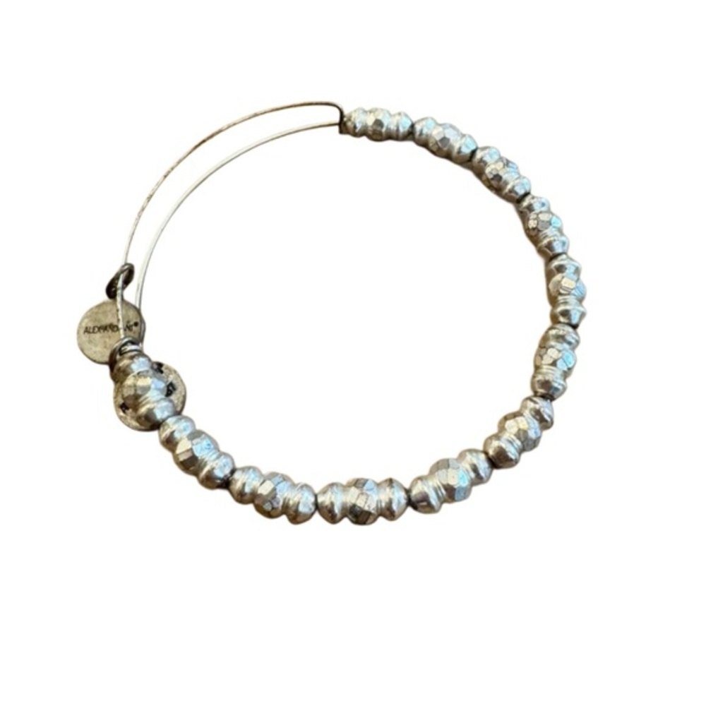 Alex and Ani Silver Beaded Charm Bracelet
